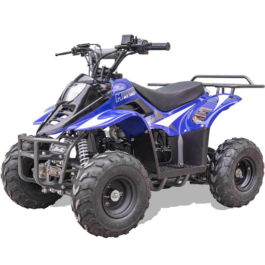 MotoTec Rex 110cc 4-Stroke Kids Gas ATV Blue - view 2