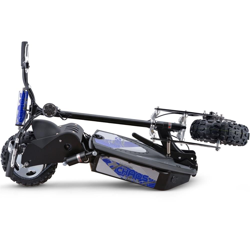 MotoTec Chaos 2000W 60V Lithium Electric Scooter Black - view 4