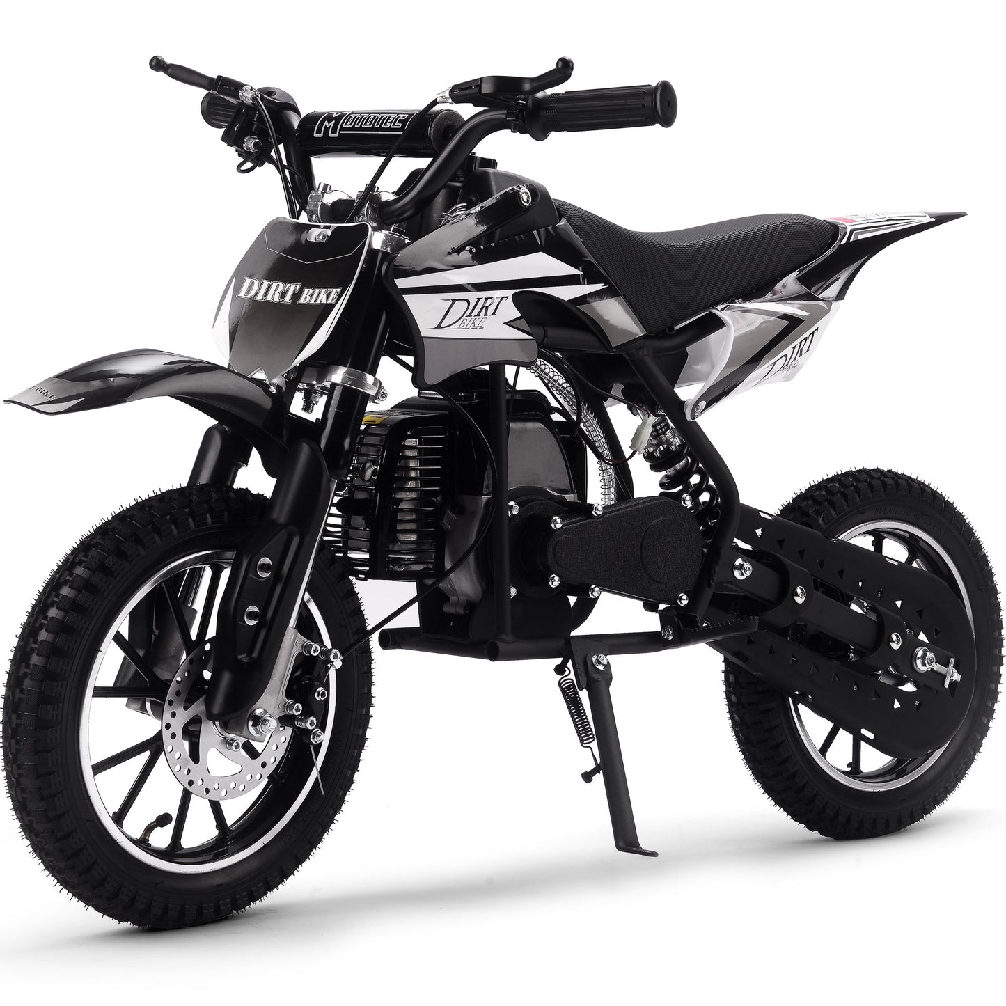 MotoTec Big Alien 50cc 2-Stroke Kids Gas Dirt Bike Black - view 6