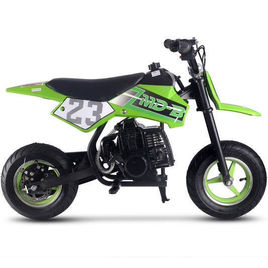 MotoTec Supermoto 50cc 2-Stroke Kids Dirt Bike Green - view 2