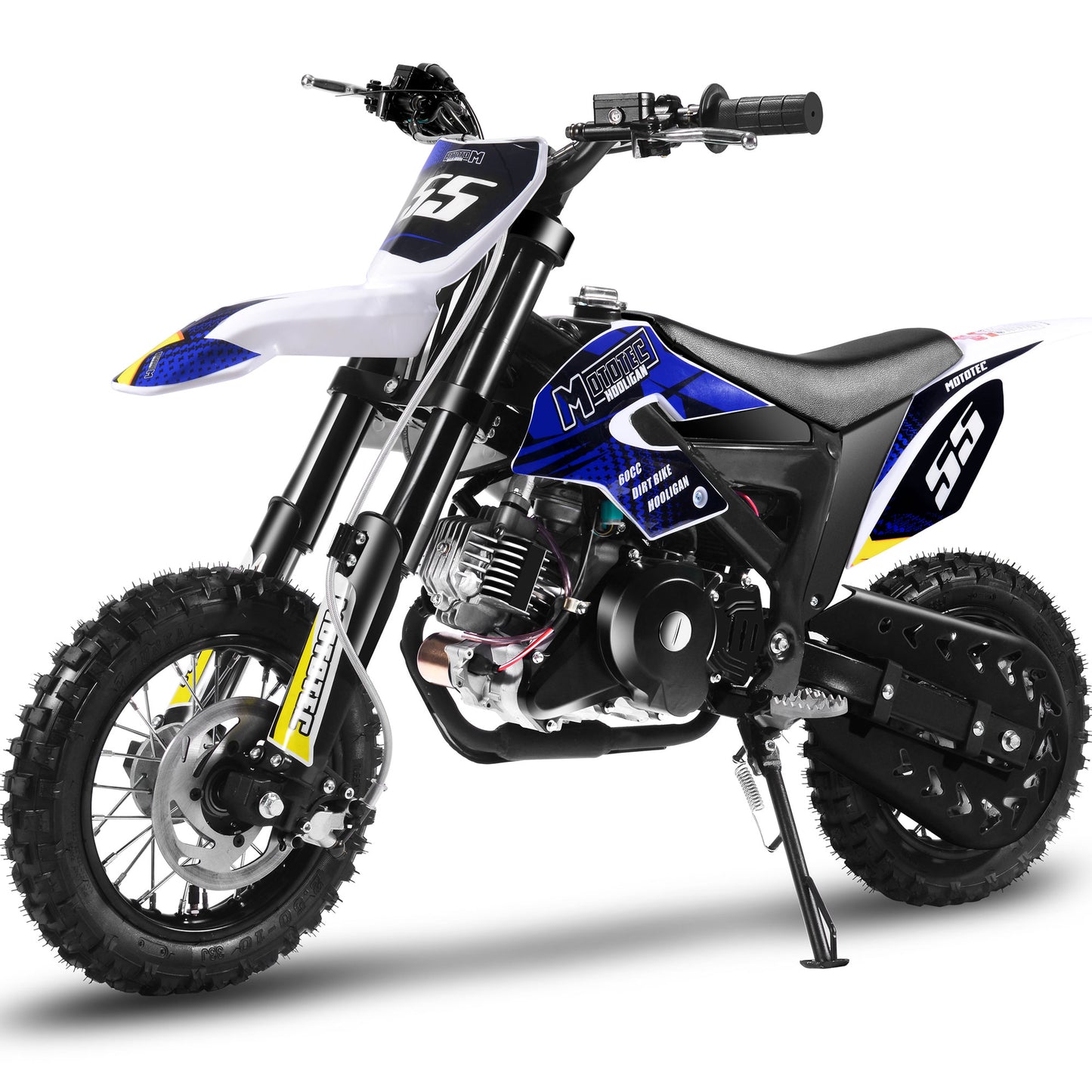 MotoTec Hooligan 60cc 4-Stroke Gas Dirt Bike Black - view 6