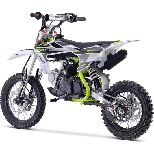 MotoTec X2 110cc 4-Stroke Gas Dirt Bike Green - view 2