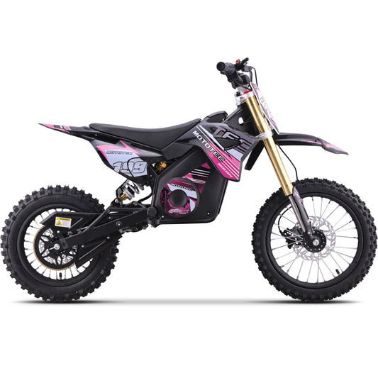 MotoTec 48V 1800W Pro Electric Dirt Bike Lithium Pink - view 2