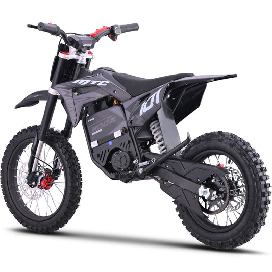 MotoTec 60V 2000W Pro Electric Dirt Bike Lithium Grey (HP115E) - view 2