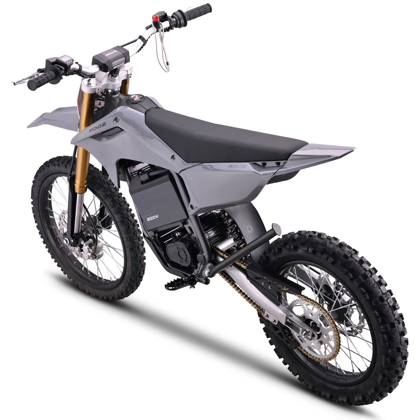 MotoTec 72V 8000W Pro Electric Dirt Bike 19/16 Lithium Grey - view 9