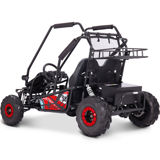 MotoTec Mud XL 60V 2000W Electric Go Kart Full Suspension Red - view 2
