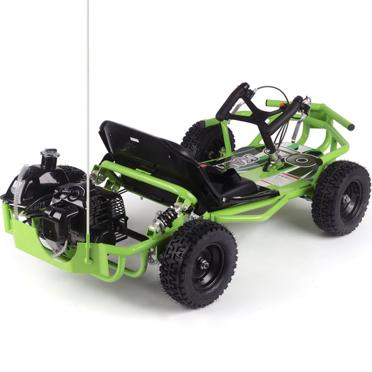 MotoTec Sandman Kids Gas 49cc Go Kart Green - view 2
