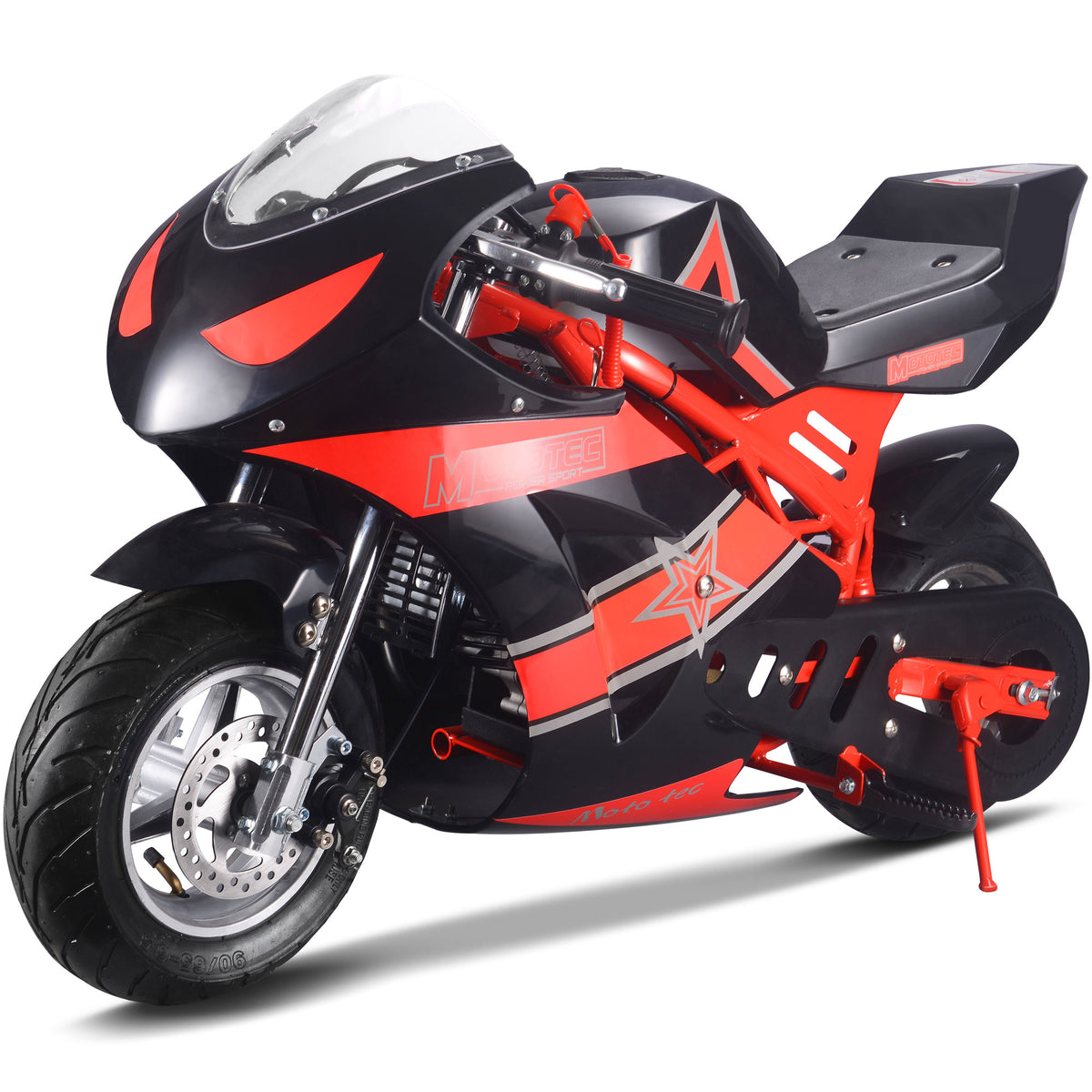 MotoTec Gas Pocket Bike GT 49cc 2-Stroke Red - view 6