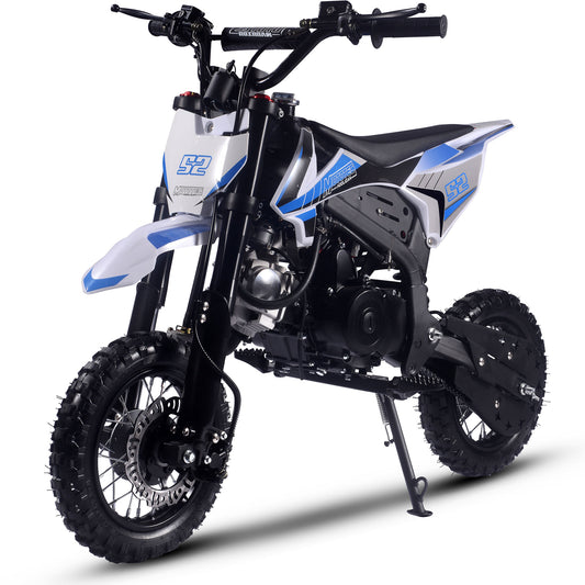 MotoTec Hooligan 72cc 4-Stroke Gas Dirt Bike Blue - view 2