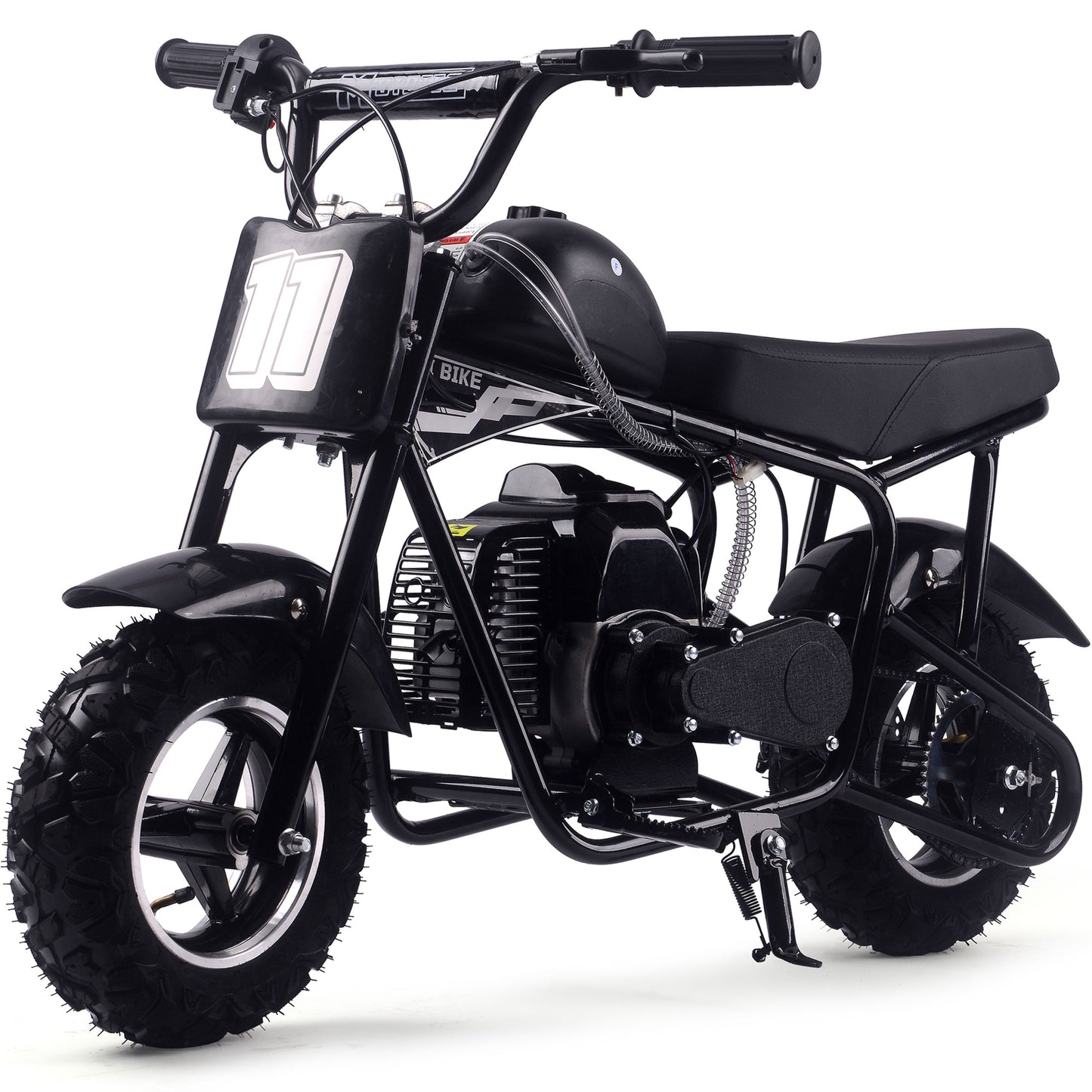 MotoTec Urchin 49cc 2-Stroke Kids Gas Mini Bike Black - view 6