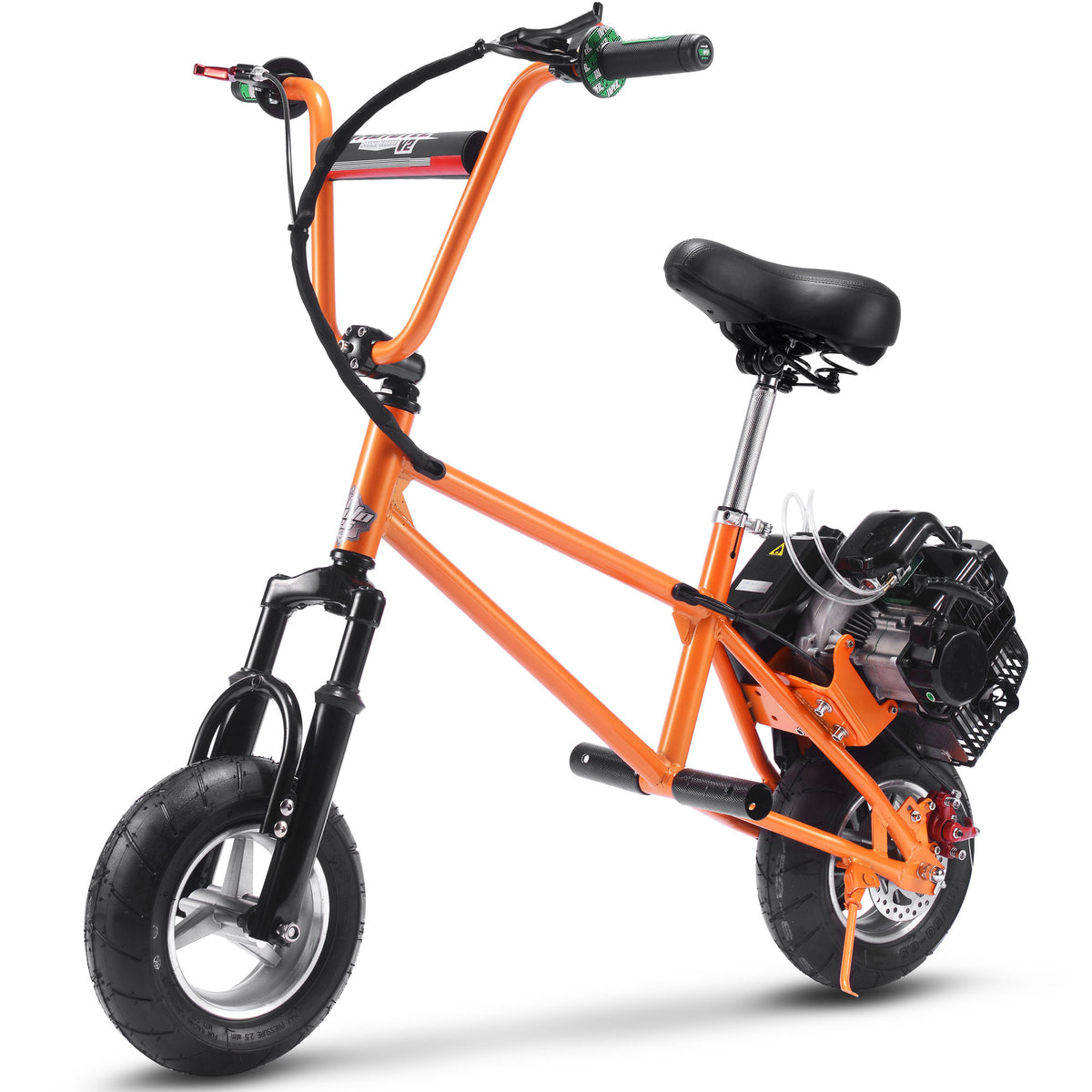 MotoTec 49cc Gas Mini Bike V2 Orange - view 6