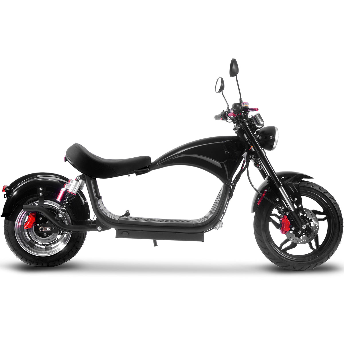 MotoTec Raven 60V 30Ah 2500W Lithium Electric Scooter Black - view 6