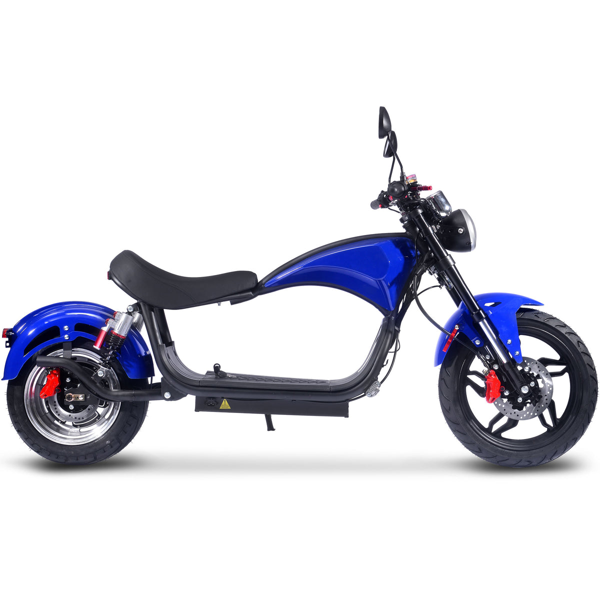 MotoTec Raven 60V 30Ah 2500W Lithium Electric Scooter Blue - view 4