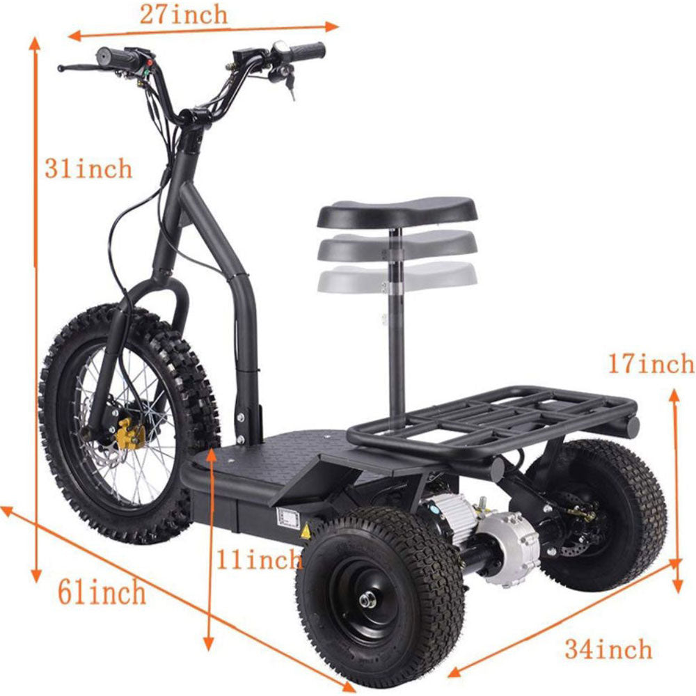 MotoTec Electric Trike 48V 1200W - view 8