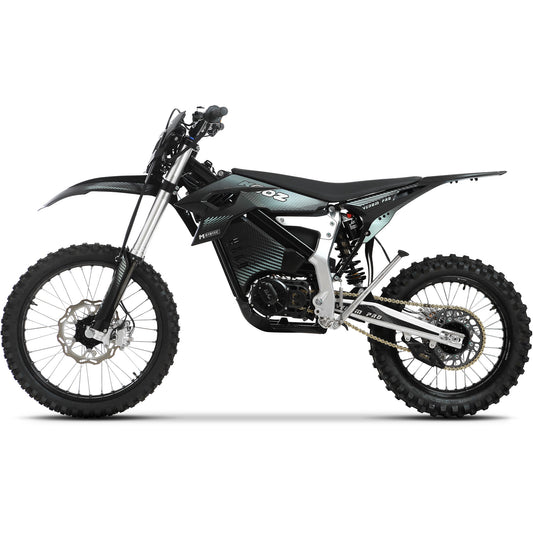MotoTec Venom 72V 30000W Electric Dirt Bike Black - view 2