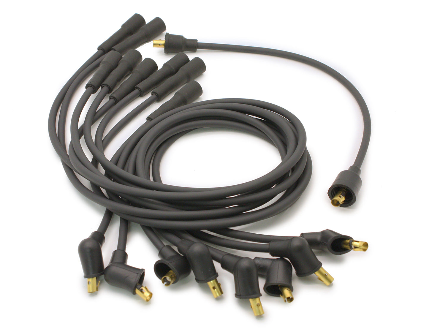 Pertronix Ignition Spark Plug Wire Set - Stock-Look - Spiral Core - 7 mm - Black - Straight Plug Boots - Socket Style