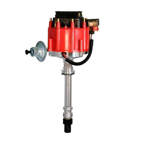 Pertronix Ignition Distributor - Flame-Thrower HEI - Magnetic Pickup - Vacuum Advance - HEI Style Terminal - Aluminum