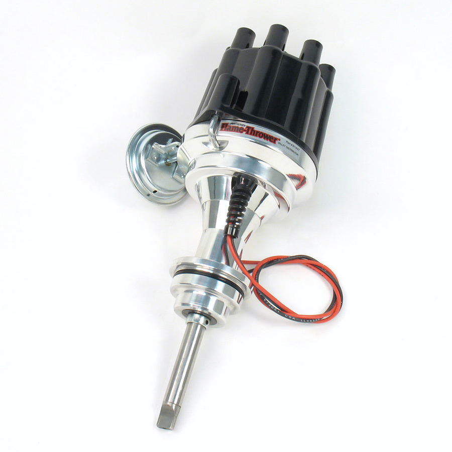 Pertronix Ignition Distributor - Flame-Thrower Plug N Play Billet - Magnetic Pickup - Vacuum / Mechanical Advance -