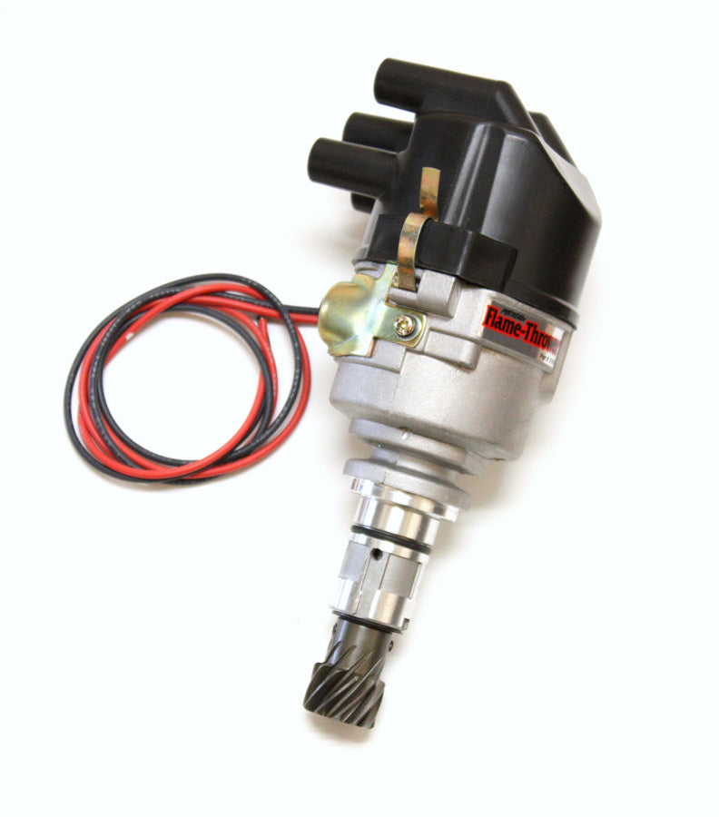 Pertronix Ignition Distributor - Flame-Thrower Performance Cast - Magnetic Pickup - Mechanical Advance - Socket Style