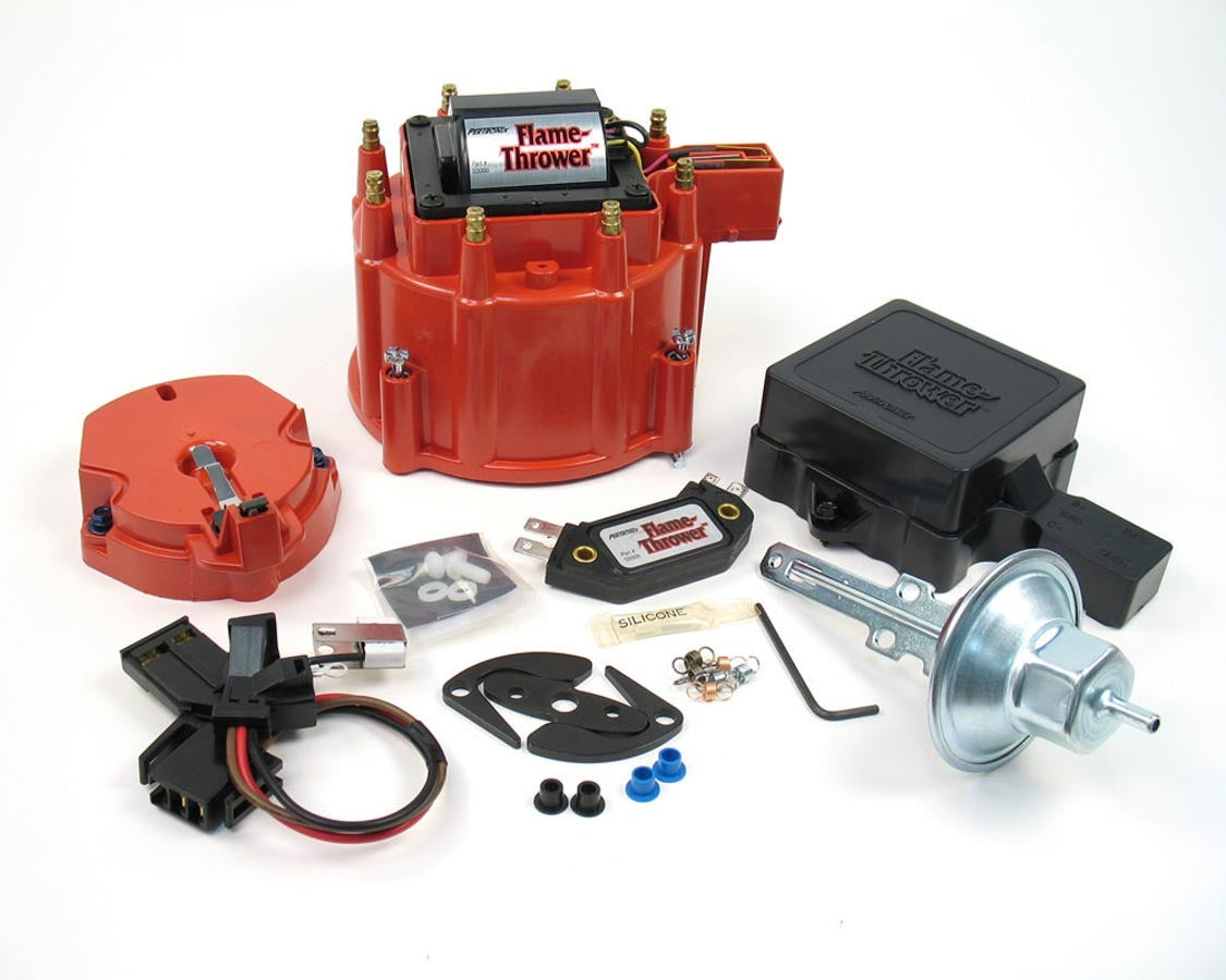 Pertronix Ignition Distributor Tune Up Kit - Flamethrower - Cap / Coil / Module / Rotor / Vacuum Advance / Vacuum
