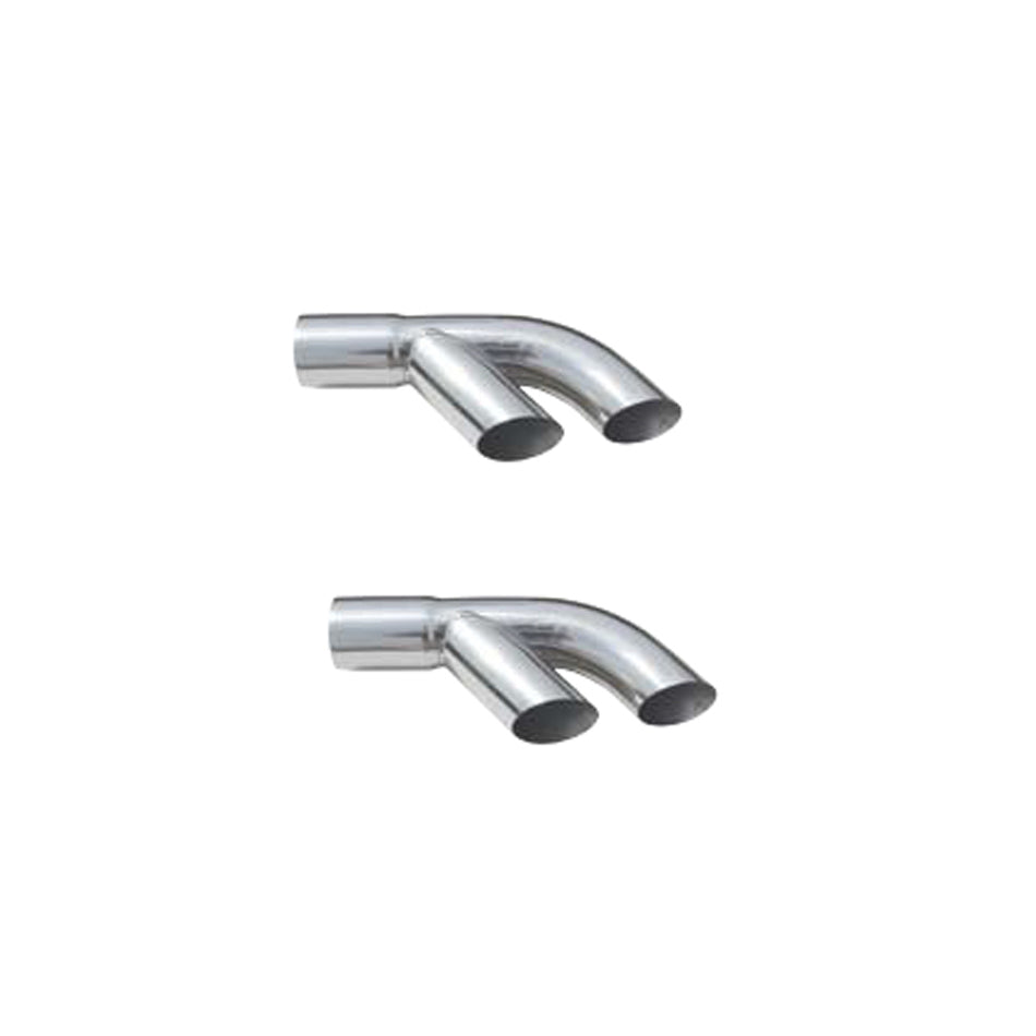 Pypes Performance Exhaust Exhaust Tip - Trans AM Splitters - Slip-On - 2.5 in Inlet - Dual 2.25 in Round Outlets -