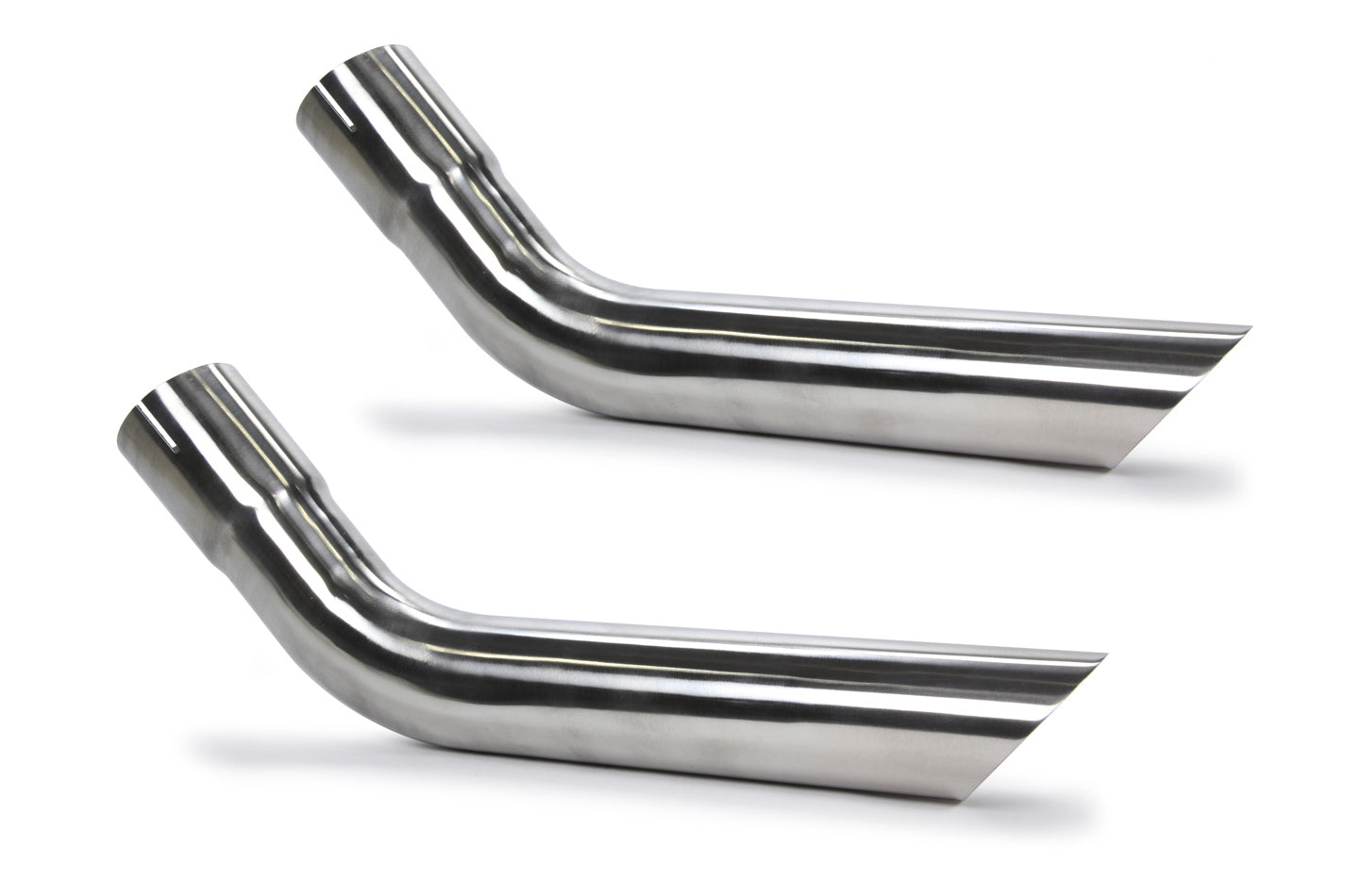 Pypes Performance Exhaust Exhaust Tip - Hockey Stick Tips - Long - Slip-On - 2.5 in Inlet Pipe Diameter - 2.5 in Round