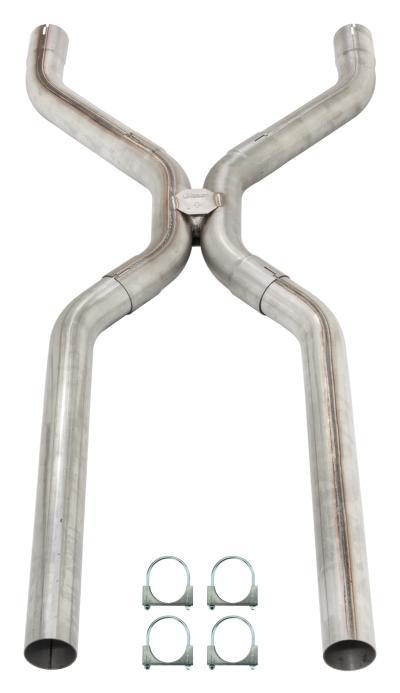 Pypes Performance Exhaust Exhaust H-Pipe - 2.5 in Diameter - Stainless - Natural - Universal - Each