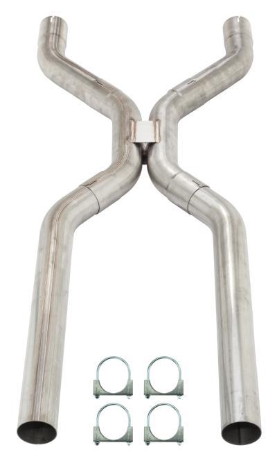 Pypes Performance Exhaust Exhaust H-Pipe - 3 in Diameter - Stainless - Natural - Universal - Each