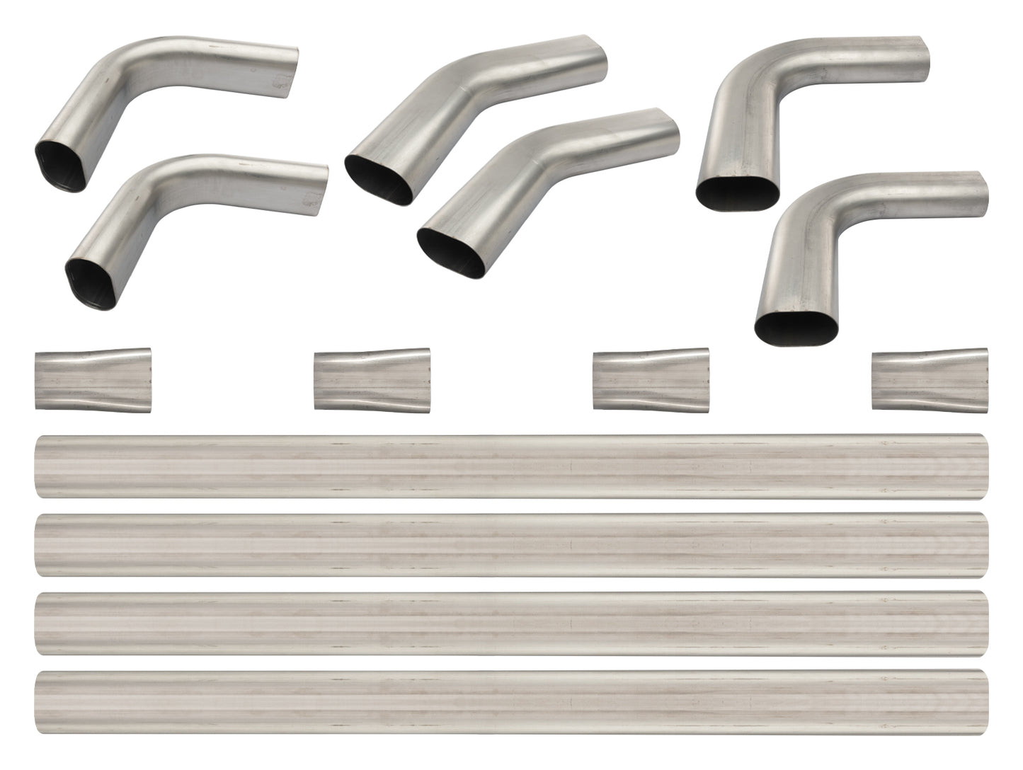 Pypes Performance Exhaust Exhaust Pipe Kit - Builders Kit - 3 in Diameter - 45 Degree Elbow / 90 Degree Elbows - 3 in