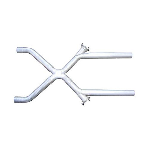 Pypes Performance Exhaust Exhaust X-Pipe - X-Change - 2.5 in Diameter - Cut-Out - Stainless - Natural - Universal - Each
