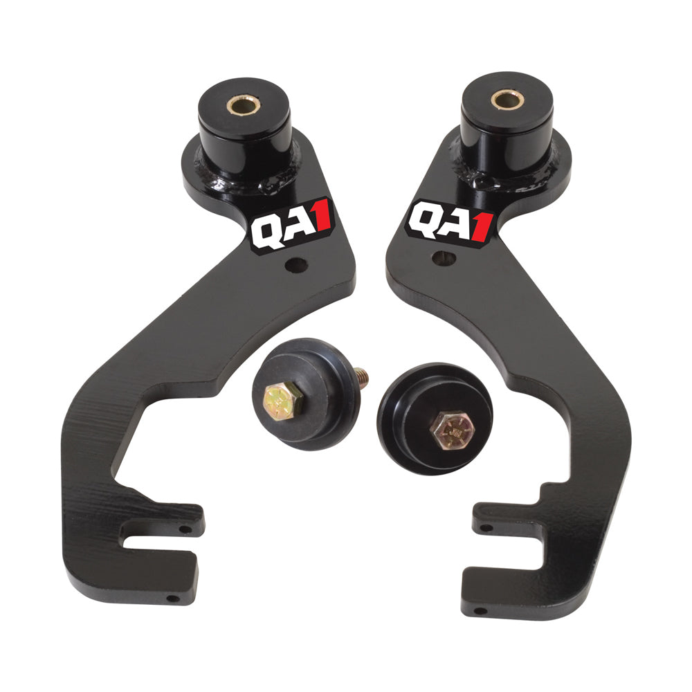 Qa1 Traction Bars - Anti-Hop - Bolt-On - Graphite / Polyurethane Bushings - Steel - Black Powder Coat - GM A-Body /