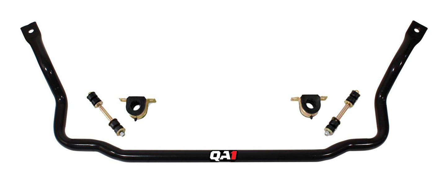 Qa1 Sway Bar - Front - 1.375 in Diameter - End Links / Hardware / Greasable Polyurethane Bushings - Chromoly - Black