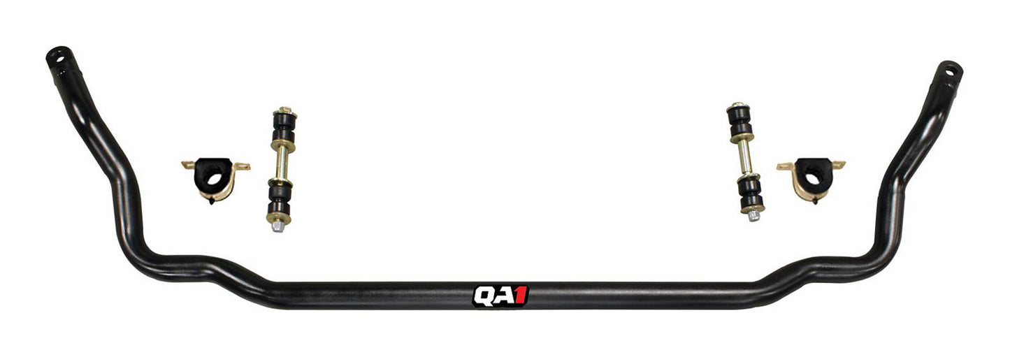 Qa1 Sway Bar - Front - 1.375 in Diameter - Brackets / End Links / Greasable Polyurethane Bushings - Steel - Black