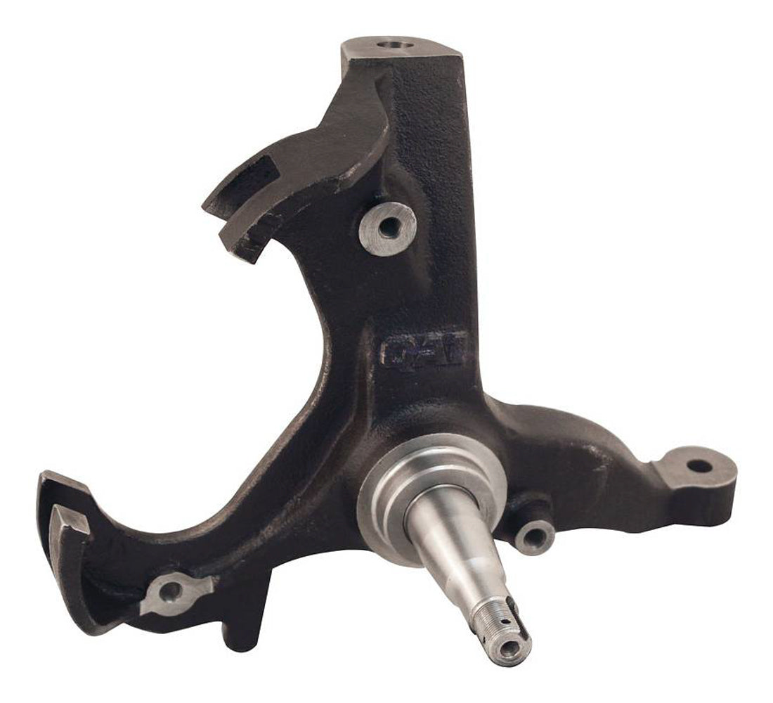 Qa1 Spindle - Stock Pin Height - Passenger Side - Iron - Black Paint - GM B-Body 1980-90 - Each