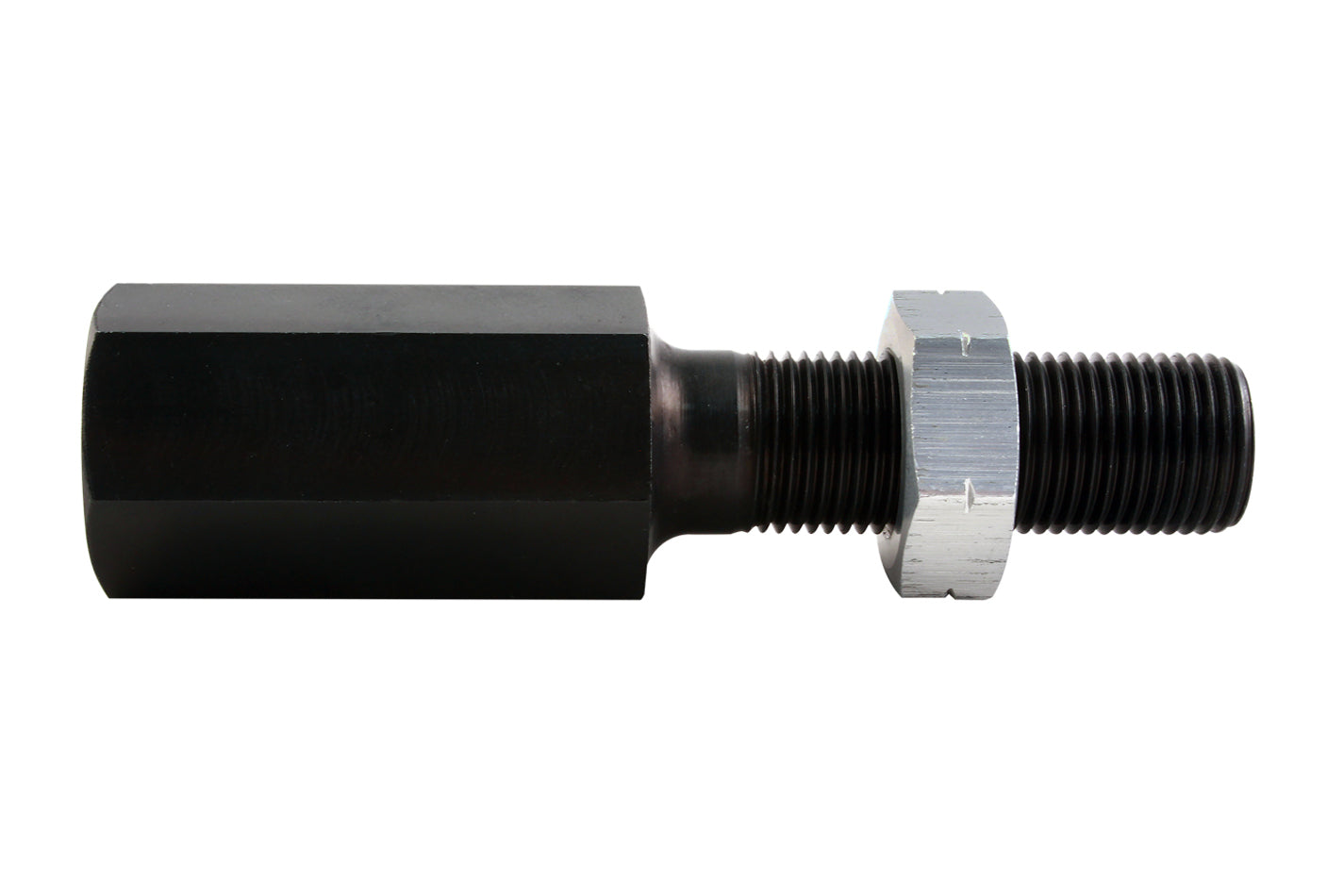 Qa1 Linkage Adjuster - 5/8-18 in Left Hand Male Thread - 5/8-18 in Right Hand Female Thread - Aluminum - Black