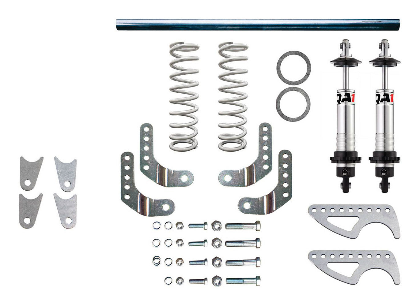 Qa1 Coil-Over Shock Kit - Pro-Rear - Twintube - Single Adjustable - 110 lb/in Spring Rate - Rear - 1100-1300 lb - Kit