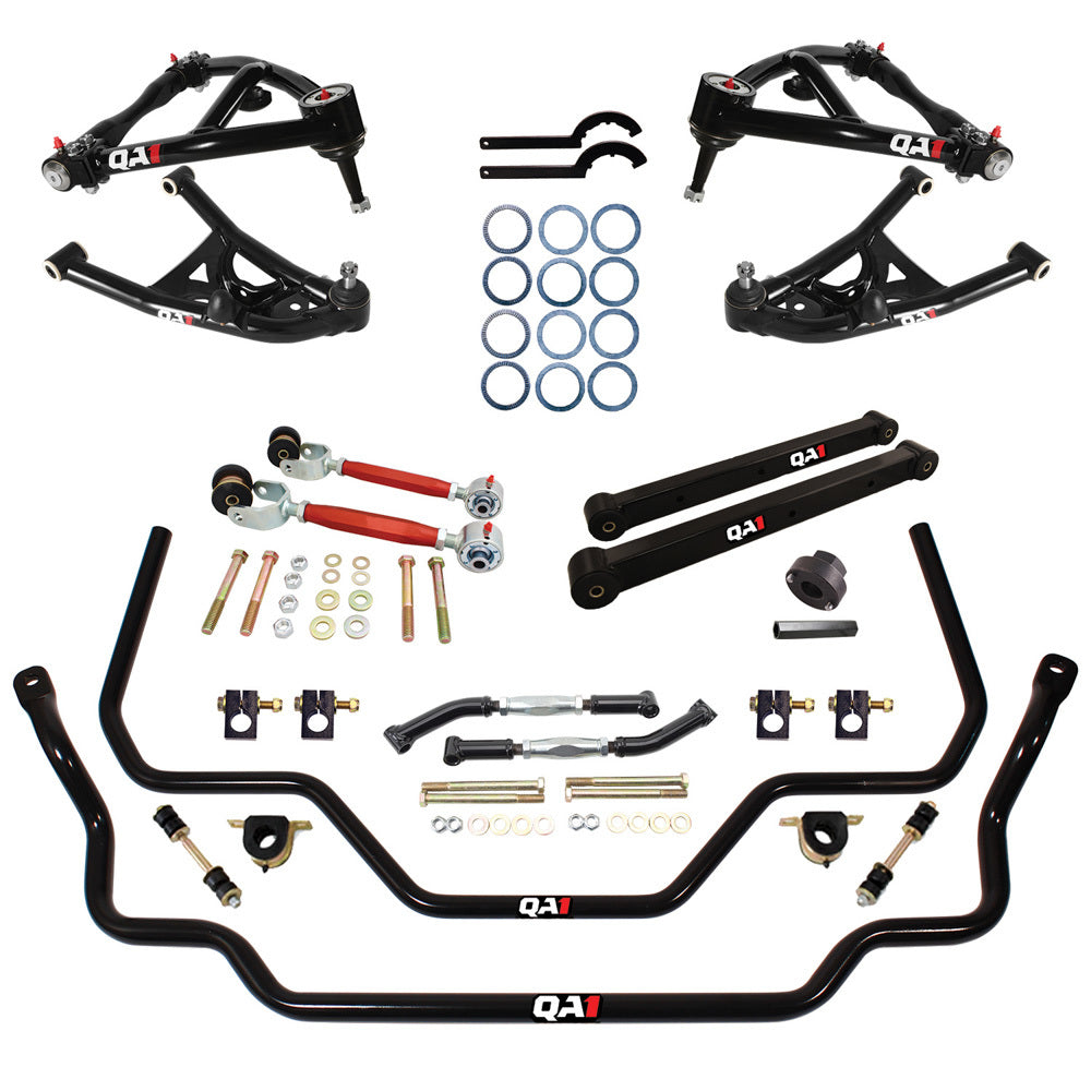 Qa1 Suspension Handling Kit - Level 2 - Bearings / Control Arms / Sway Bars / Tie Rod Sleeves - GM A-Body 1968-72 - Kit