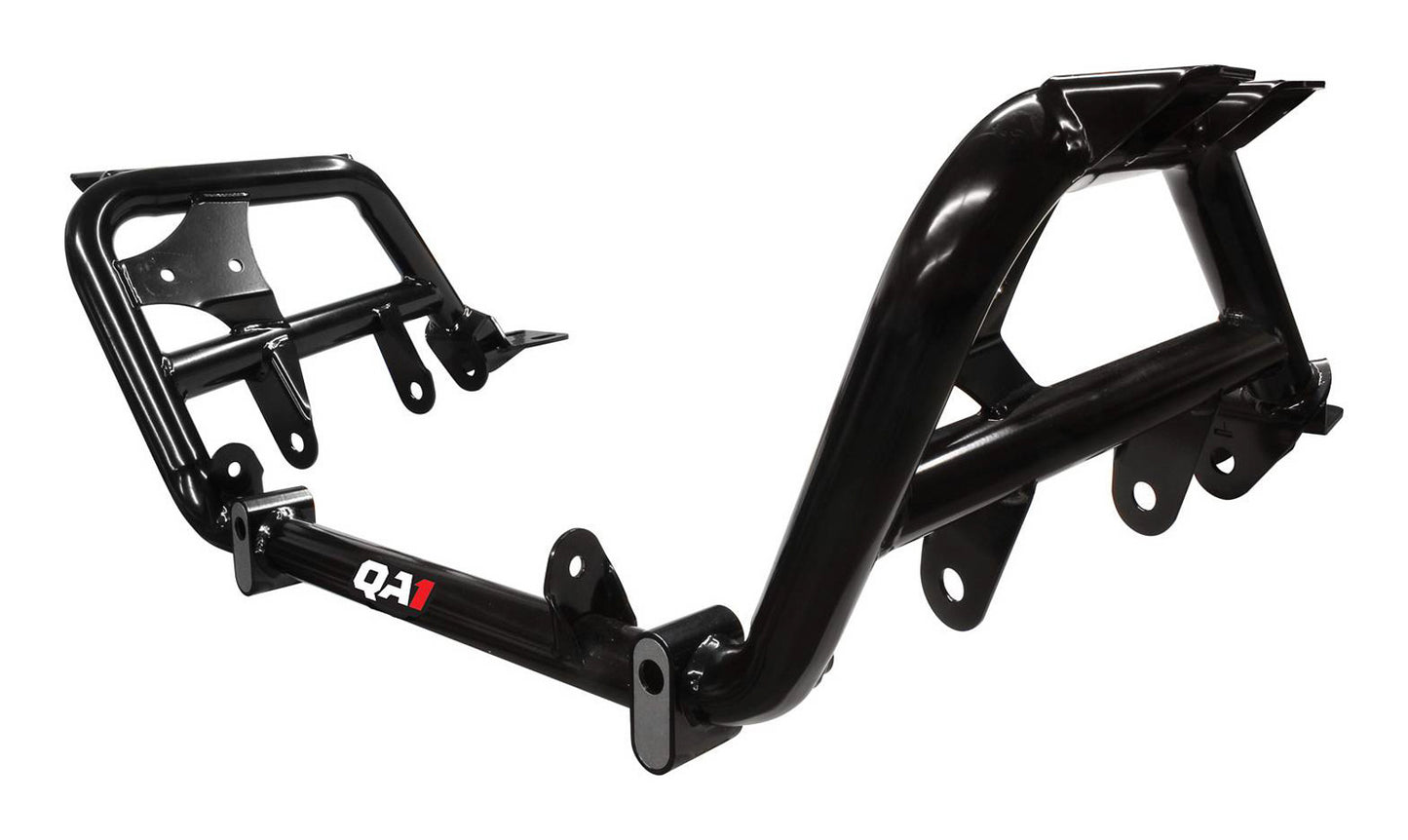 Qa1 K-Member - Tubular - Improved Geometry - Increased Header Clearance - Factory Steering Rack - Steel - Black Powder
