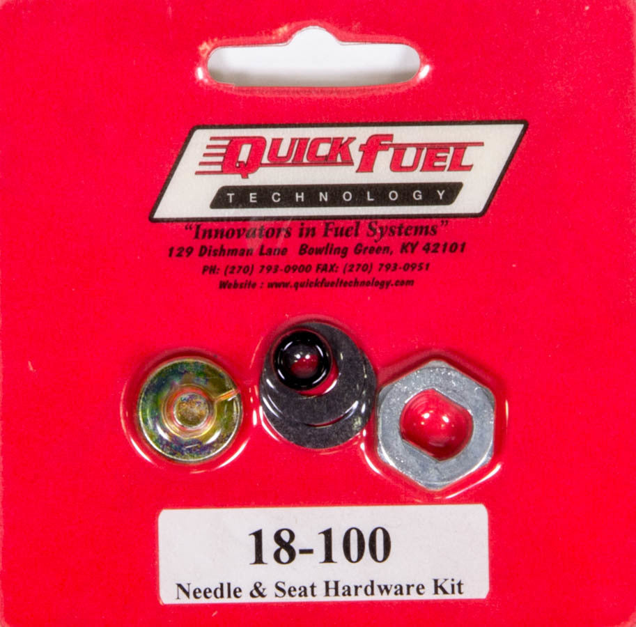 Quick Fuel Technology Needle and Seat Hardware - Gasket / Nut / O-Ring / Screw - Externally Adjustable Float - Holley