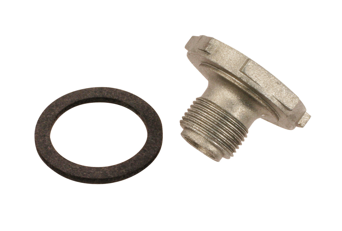 Quick Fuel Technology Power Valve Plug - 1/2-28 in Threaded Plug - Gasket Included - Aluminum - Natural - Holley /