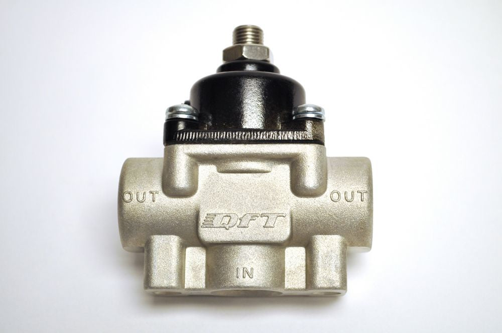 Quick Fuel Technology Fuel Pressure Regulator - 4-1/2 to 9 psi - In-Line - 3/8 in NPT Inlet - 3/8 in NPT Outlet -