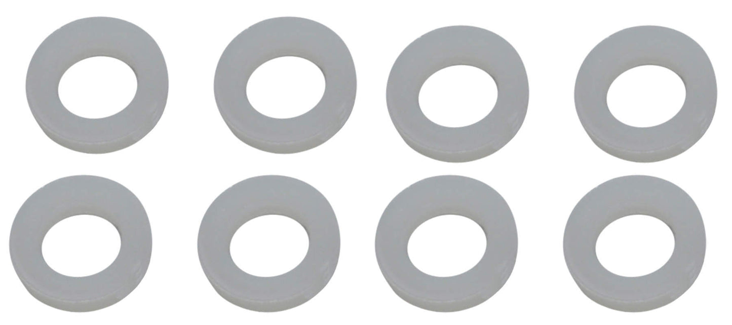 Quick Fuel Technology Fuel Bowl Screw Gasket - 0.219 in ID - 0.063 in Thick - Nylon - Quick Fuel Carburetors - Set of 8