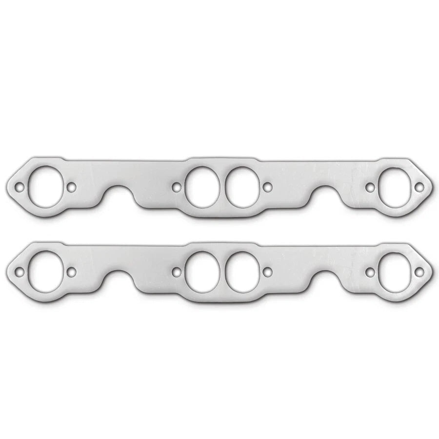 Remflex Exhaust Gaskets Exhaust Header / Manifold Gasket - 1.500 x 1.750 in Oval Port - Graphite - Small Block Chevy -