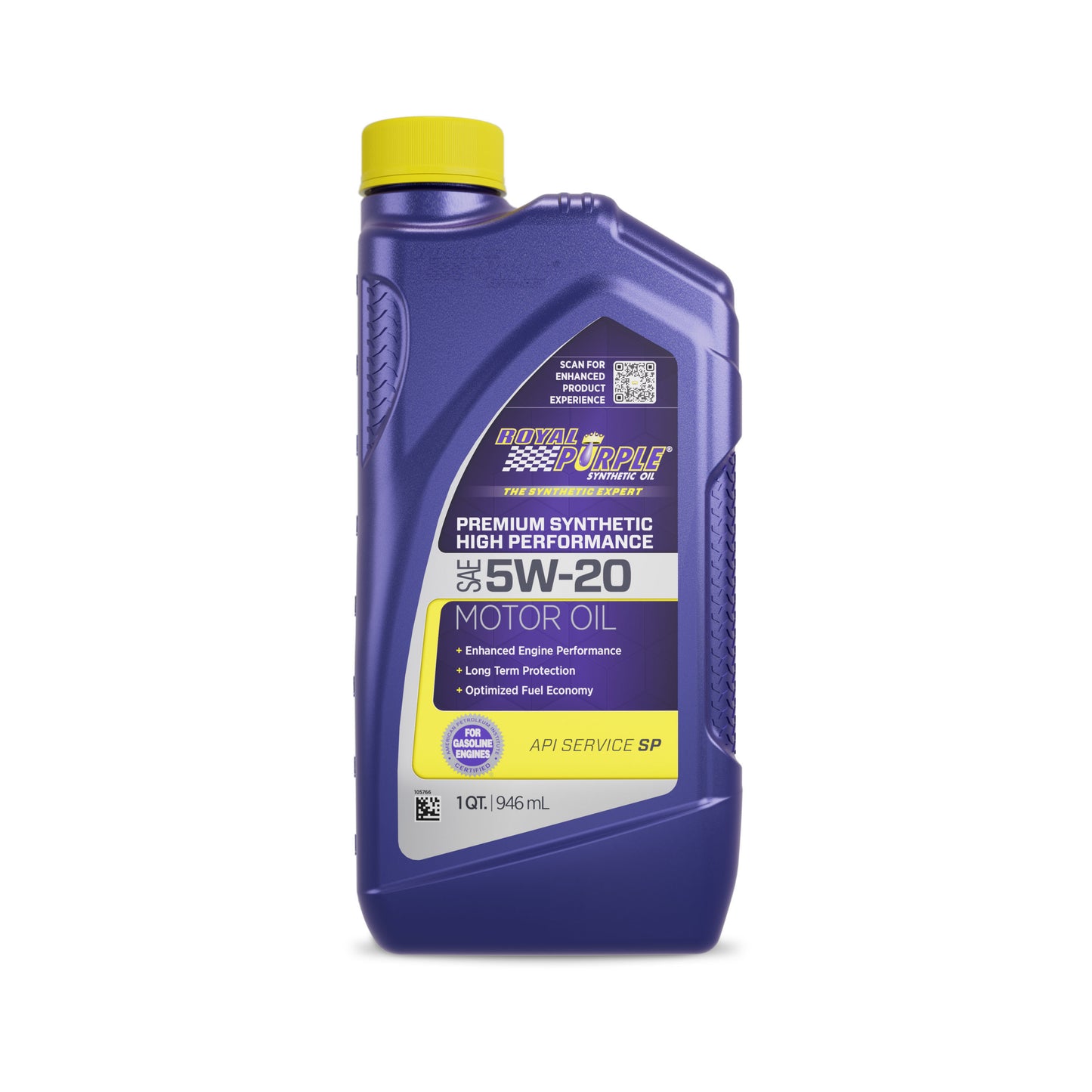 Royal Purple Motor Oil - High Performance - 5W20 - Synthetic - 1 qt Bottle - Each