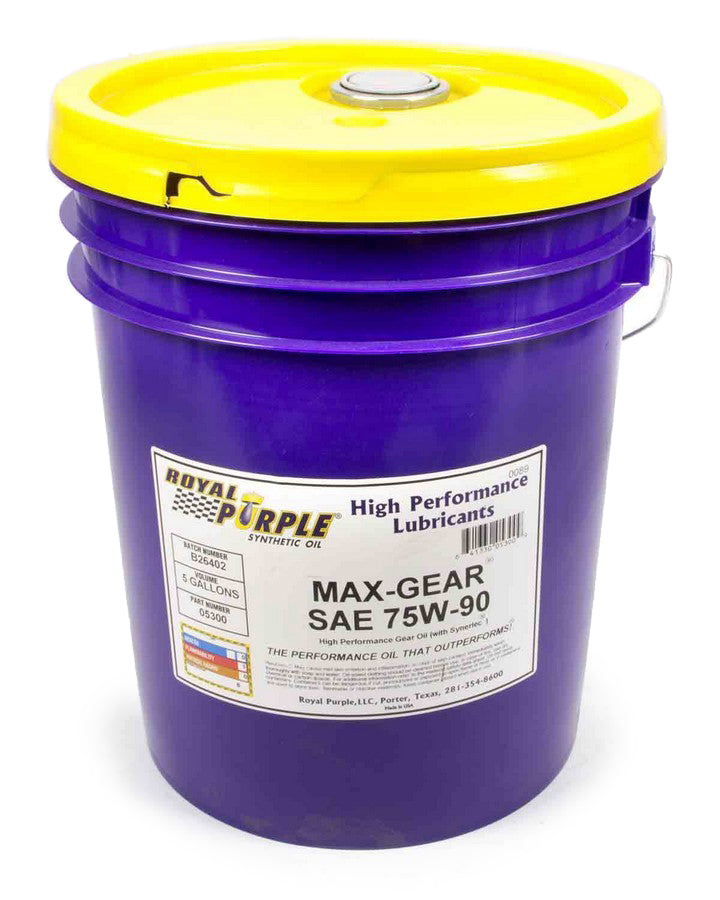 Royal Purple Gear Oil - Max Gear - 75W90 - Limited Slip Additive - Synthetic - 5 gal Bucket - Each