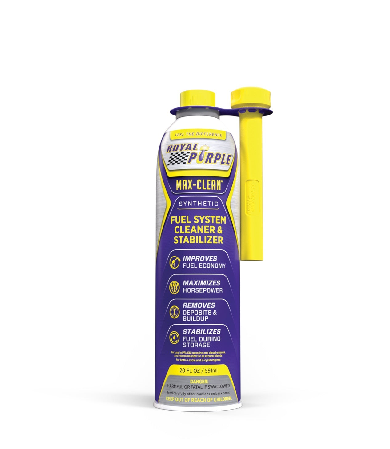 Royal Purple Fuel Additive - Max-Clean - System Cleaner - Stabilizer - 20 oz Bottle - Diesel / Gas - Set of 6