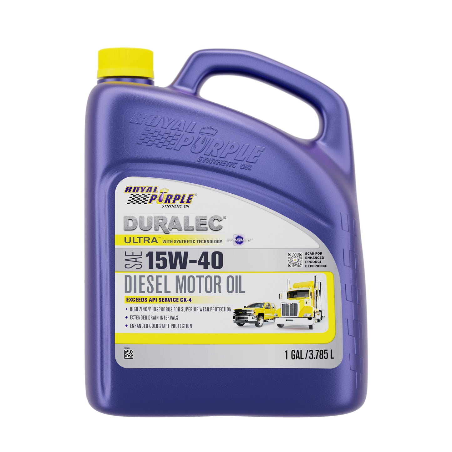 Royal Purple Motor Oil - Duralec Ultra - 15W40 - Synthetic - 1 gal Jug - Set of 3