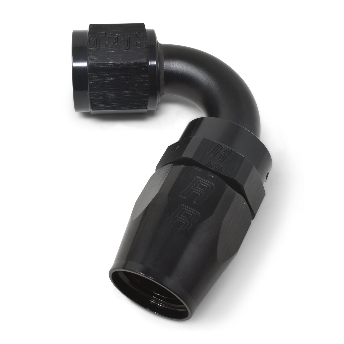 Russell Fitting - Hose End - ProClassic - Swivel - 120 Degree - 12 AN Hose to 12 AN Female - Aluminum - Black Anodized
