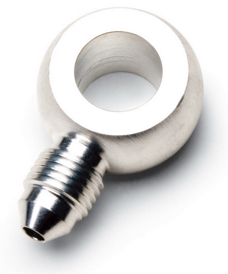 Russell Fitting - Hose End - Banjo - Straight - 3 AN Hose to 7/16 in Banjo - Steel - Nickel Plated - Each