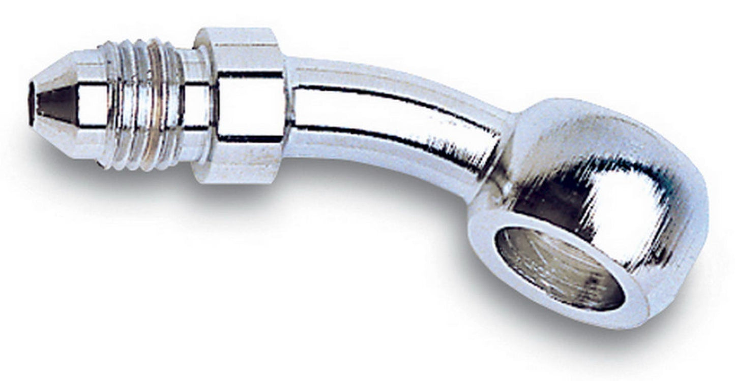 Russell Fitting - Adapter Banjo - 35 Degree - 3 AN Male to 10 mm Banjo - Steel - Nickel Plated - Each